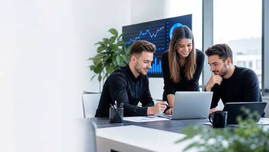 WebGrow Team bei der digitalen Strategieplanung